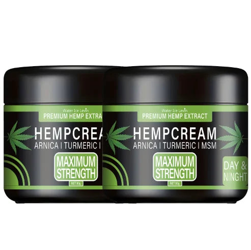 Premium Hemp Extract Cream with Arnica, Turmeric & MSM for Soothing Skin Relief, Nourishing & Moisturizing. Oasis Select green 50g