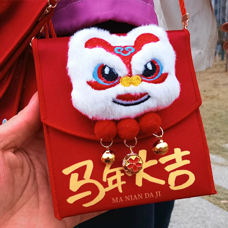 2026 Red Envelopes Chinese New Year Decorations Party Favors Gifts Bags Money Packaging Bags Spring Festival Red Pockets Oasis Select 16.9x8.7x1.1cm 3