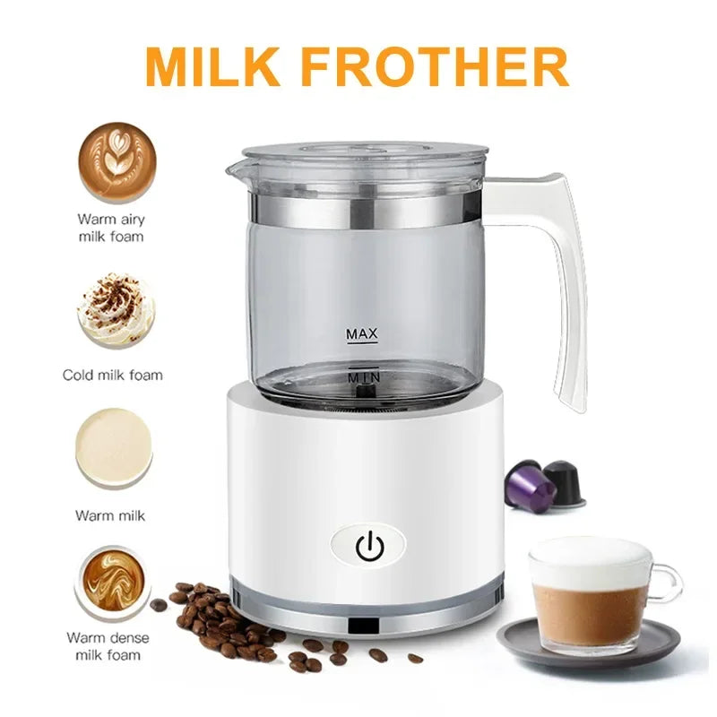 Electric Bubble Maker Automatic Milk Frother Foamer Mixer Heater Latte Cappuccino Hot Foam Warmer Fancy Coffee Machine 110V/220V Oasis Select