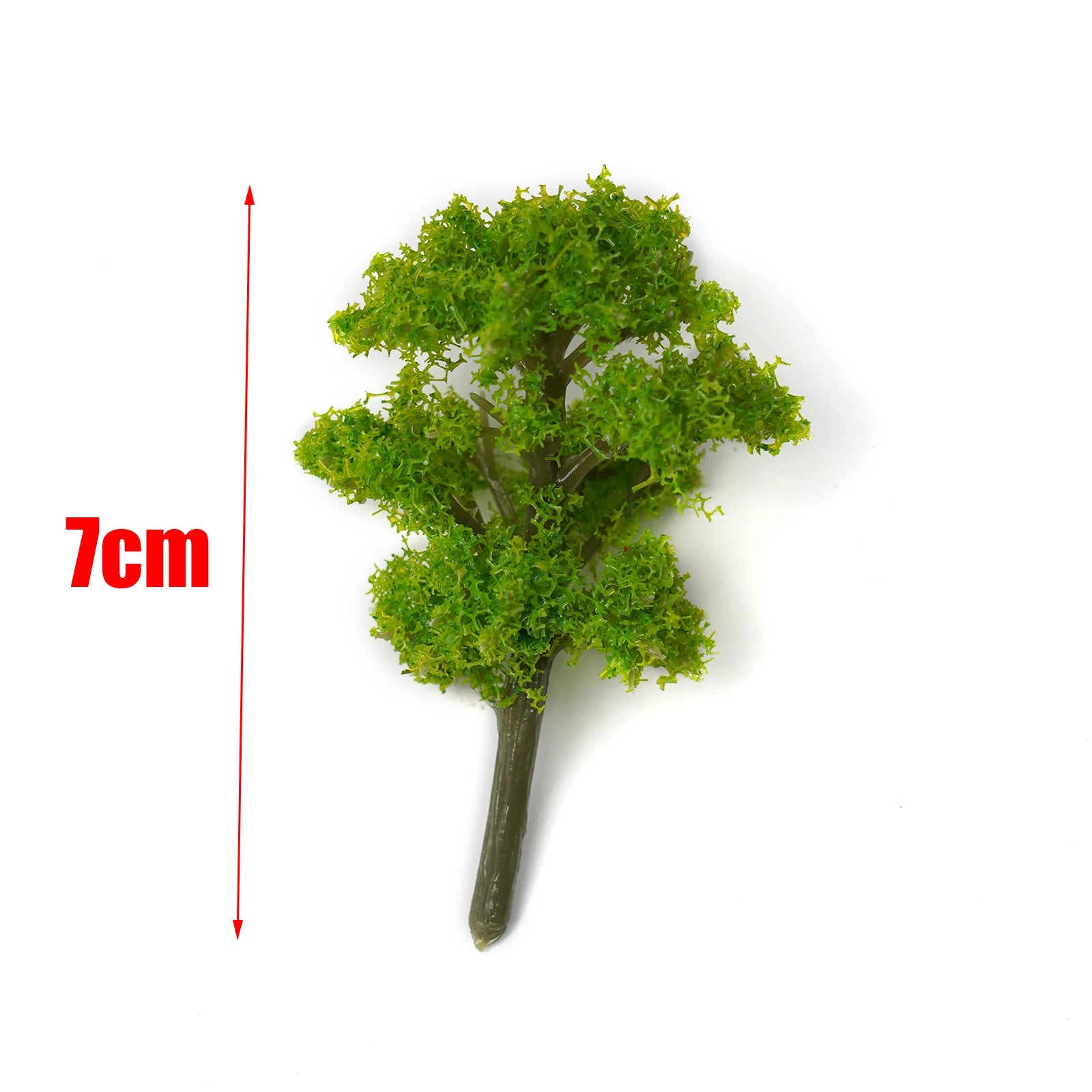 10Pcs 7cm Trees Model Garden Wargame Train Railroad Micro Landscape Park Scenery Scale Tree Oasis Select