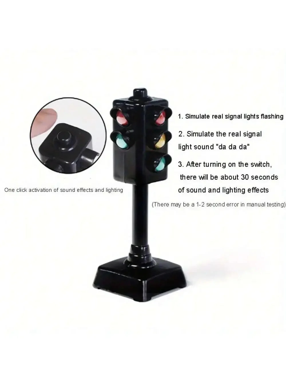 Mini Traffic Signs Road Light Block,Children Safety Education Kids' Puzzle Traffic Light Toy, Kids' Gift Oasis Select