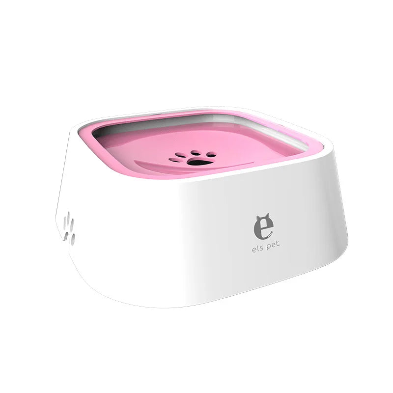 Pet Bowl, Dog Drinking Bowl, No Wet Mouth, Floating Bowl To Prevent Knocking, Cat Water Dispenser, Splash-proof Dog Bowl Oasis Select Pink 18.5x22.5x7.8cm