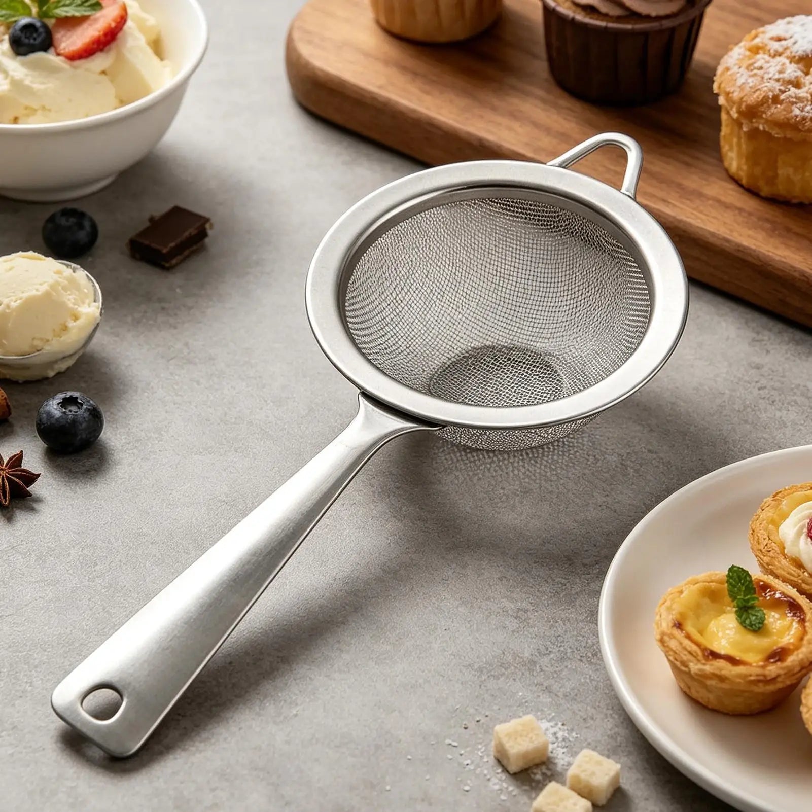 Flour Duster for Baking Stainless Steel Even Dispensing Baking Powdered Sugar Duster for Enthusiasts Professionals Beginners Oasis Select