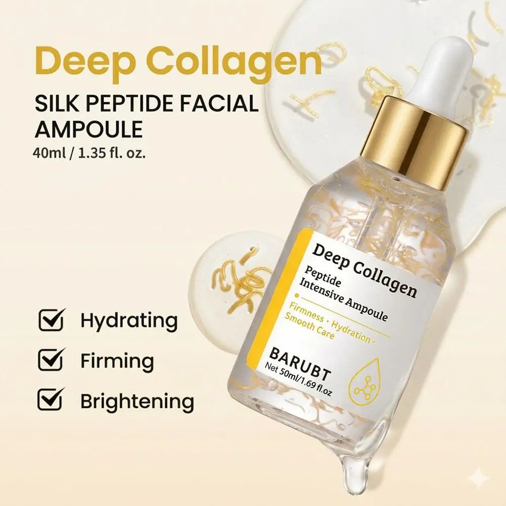 Korean Silk Collagen Essence Serum Deep Peptide Intensive Revitalizing Face Cream Anti-Wrinkle Firming Lifting Skin Care 40/50ml Oasis Select