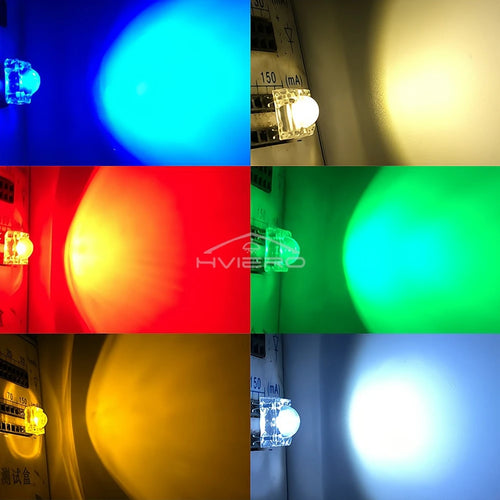 100pcs 5mm F5 LED Bulbs – Red Green Blue White Yellow DIY LED Bulb DIY Kit Oasis Select
