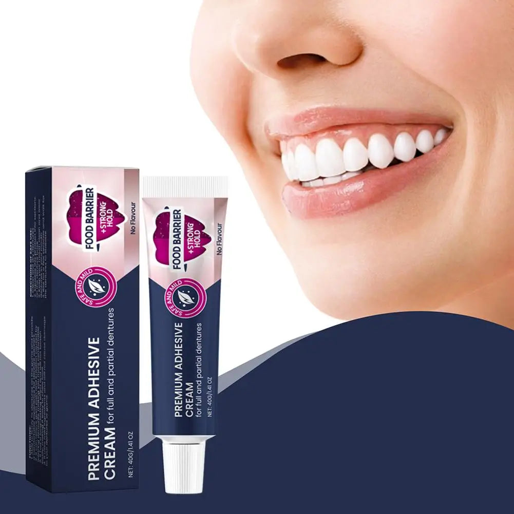 Strong Hold Denture Adhesive Cream – All-Day Secure Fit 40g