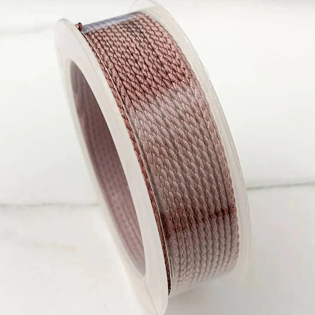 1.5mm 10M Two-Color Braided Cotton Woven Rope Twist Jewelry Line DIY Hand Rope Lanyard Necklace Hanging Cord Oasis Select Light Brown