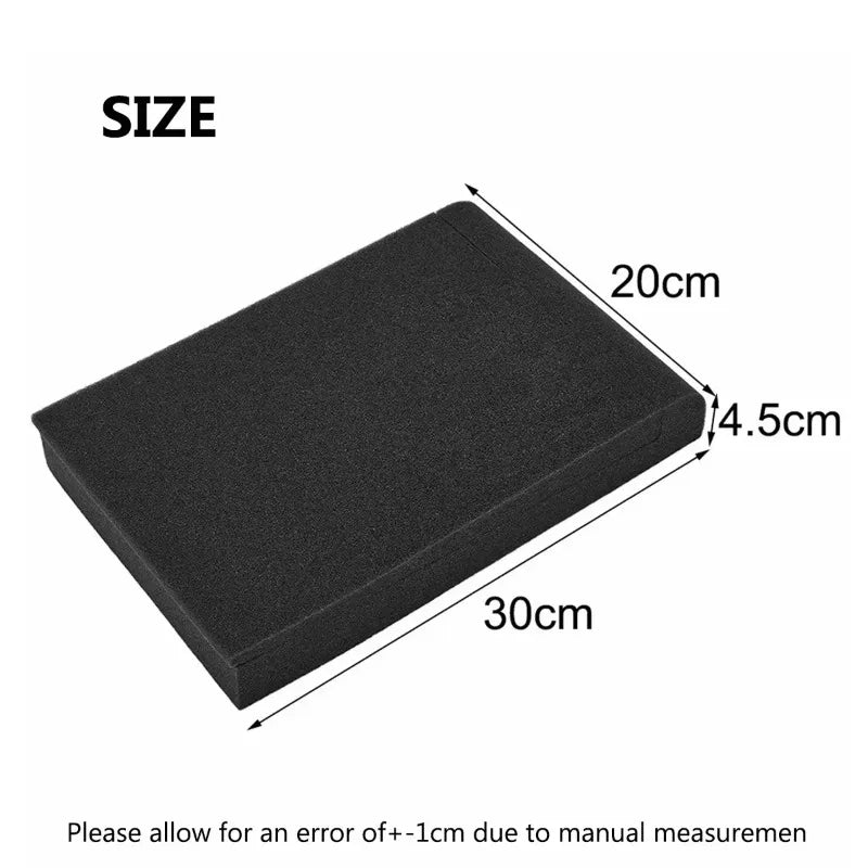 1/2pcs Desktop Monitor Speaker Sponge Pad Hardened Shock Absorbing Shockproof Sound-absorbing Silent Pad Remove Resonance Oasis Select