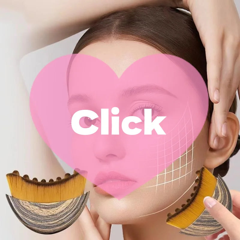 Lymphatic Contour Face Brush, Dry Brushing Face Brush, Lymphatic Drainage Massager For Face Sculpting Oasis Select