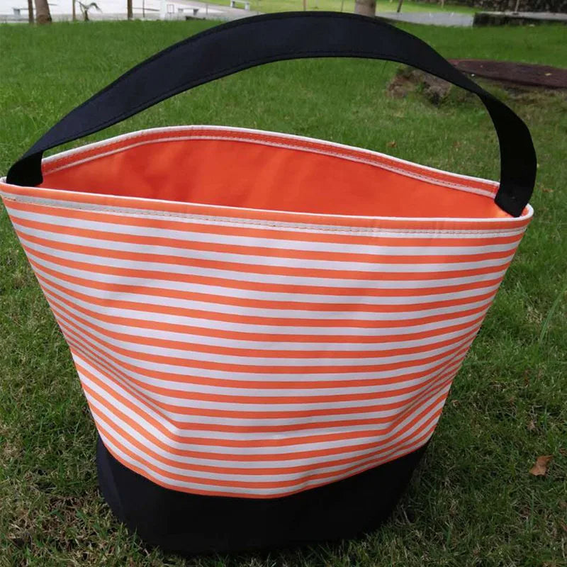Halloween Portable Canvas Candy Bag Halloween Decoration Basket Kids Tote Bag Pumpkin Basket Halloween Decoration Oasis Select Style 9 Other