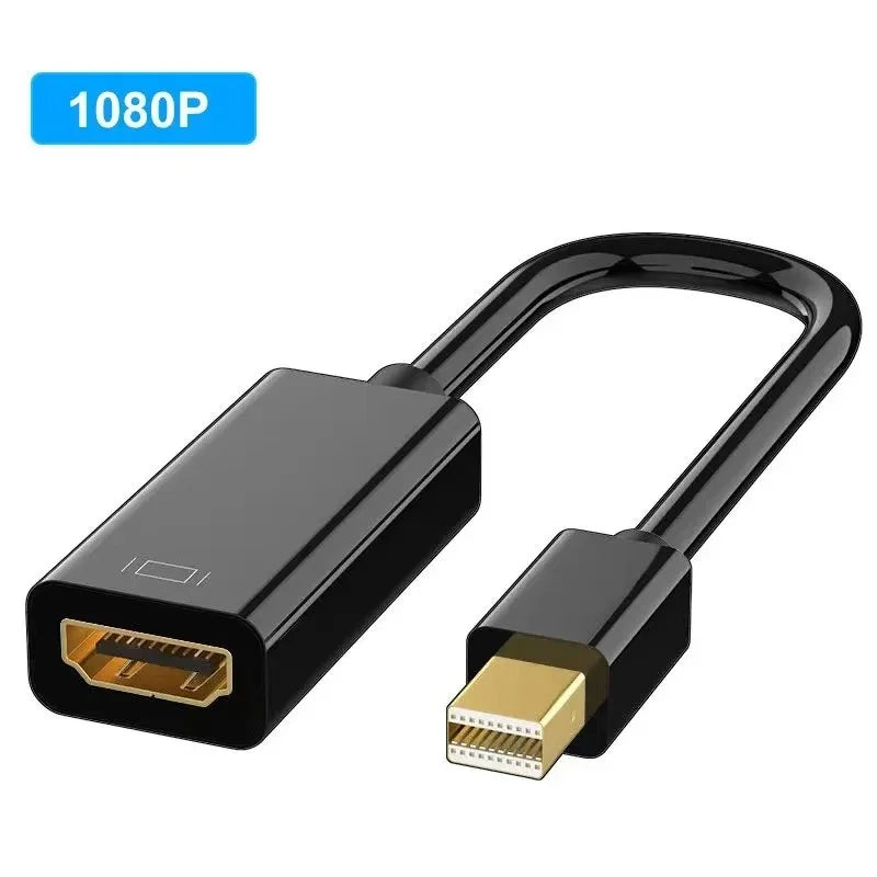 Mini DP DisplayPort to HDMI-compatible Adapter Cable 4K Mini DP to HDMI HDTV Female Converter Compatible for MacBook Air/Pro Oasis Select