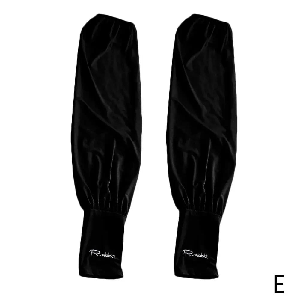 Summer Loose Sunscreen Driving Ice Silk Sleeve Female Long Length UV Protection Arm Arm Glove Sleeves Super Soft Breathable Oasis Select black