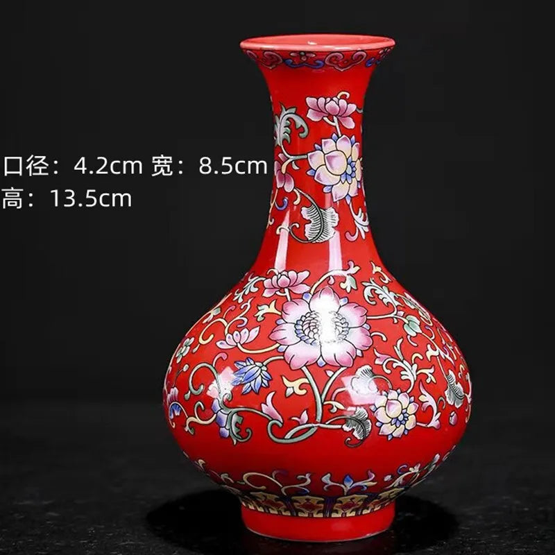 Chinese Table Antique Blue White Porcelain Vase Decoration Crafts
