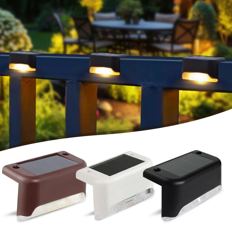 Christmas Outdoor Solar Decorative Light Patio Courtyard Passage Guardrail Step Lamp Outdoor Garden Borders Terrace Fence Light Oasis Select