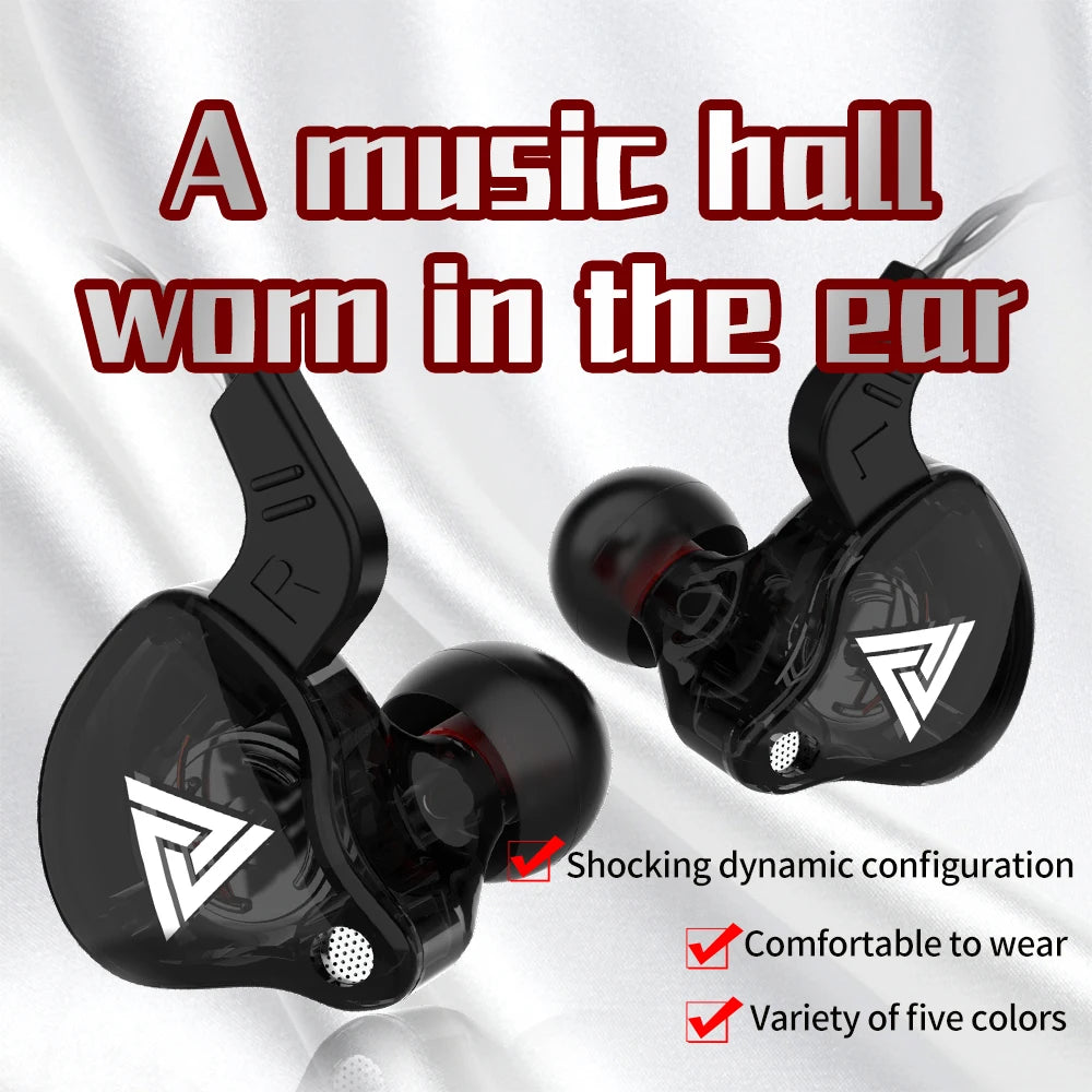 Original QKZ AK6 Copper Driver HiFi Wired Earphone 3.5MM Race Sport Headphone Bass Stereo Headset Music Earbuds In Ear With Mic Oasis Select