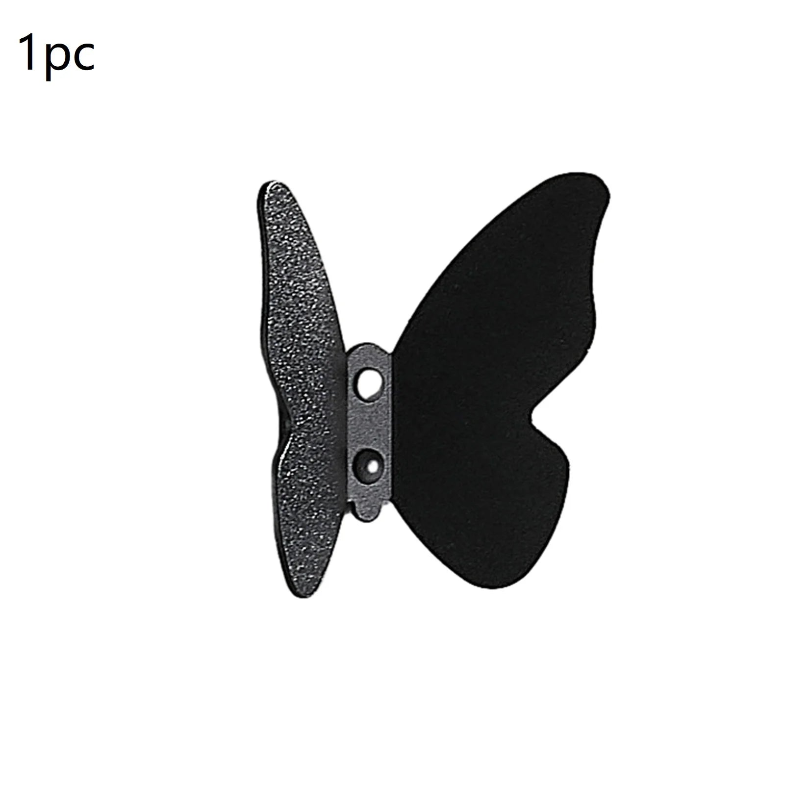 Butterfly Frosted Aluminum Wall Hook – Decorative Storage Hook