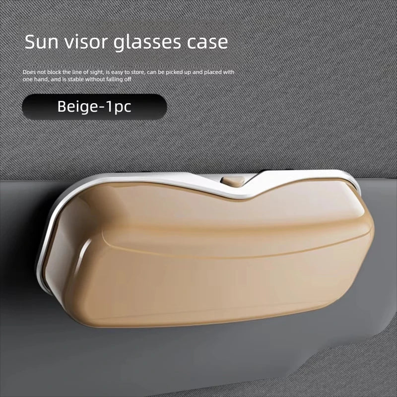 Car Sun Visor Glasses Holder – Snap-On Eyeglass Case
