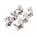 6Pcs Guitar String Tuning Pegs Tuners Acoustic/Folk Guitar Machine Heads Chrome Part 3R+3L Guitar Replacement Parts Oasis Select A