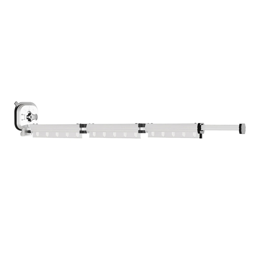 No-Drill Folding Wall-Mount Clothes Drying Rack | Suction Cup