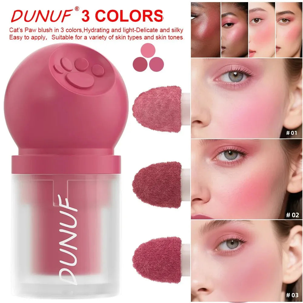 DUNUF Cat Paw Liquid Blush Trio – Buildable & Long-Lasting