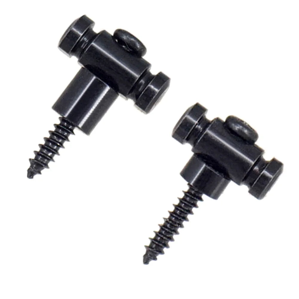 2Pcs Guitar Roller String Trees Retainer With Screws For Electric Guitars Parts Silvery/Black/Gold Guitar Guide Fit Telecaster Oasis Select Black