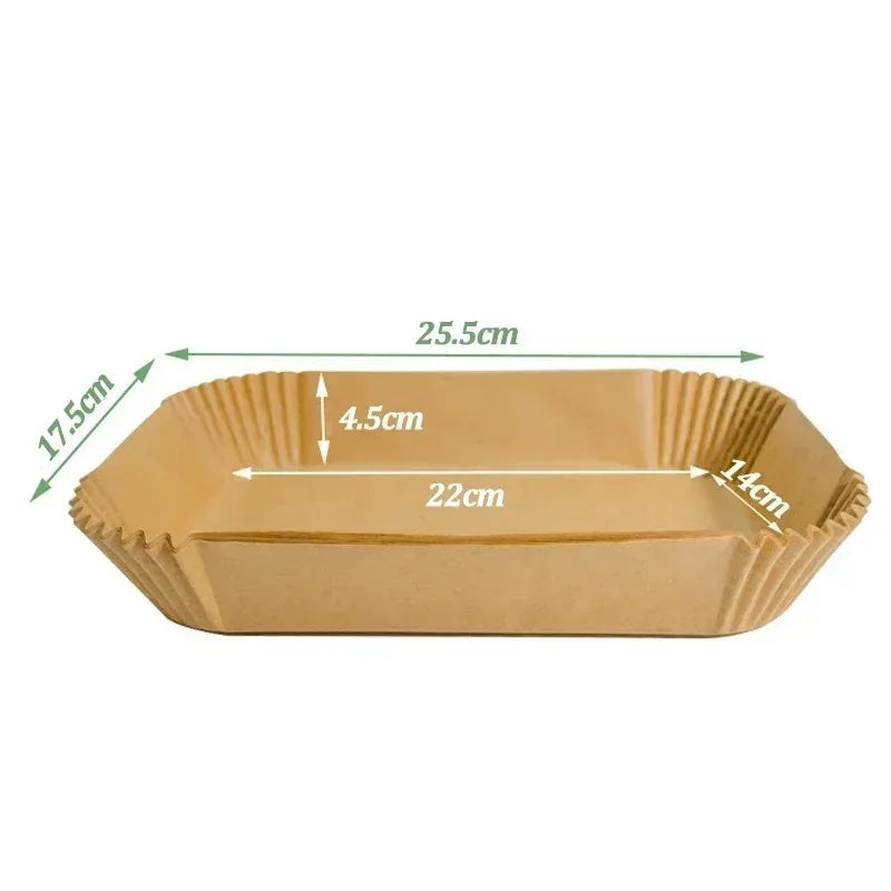 Air Fryer Paper Accessories Disposable Liners Non-Stick Airfryer Baking Papers Non-stick Parchment Paper Cooking Roasting Microw Oasis Select