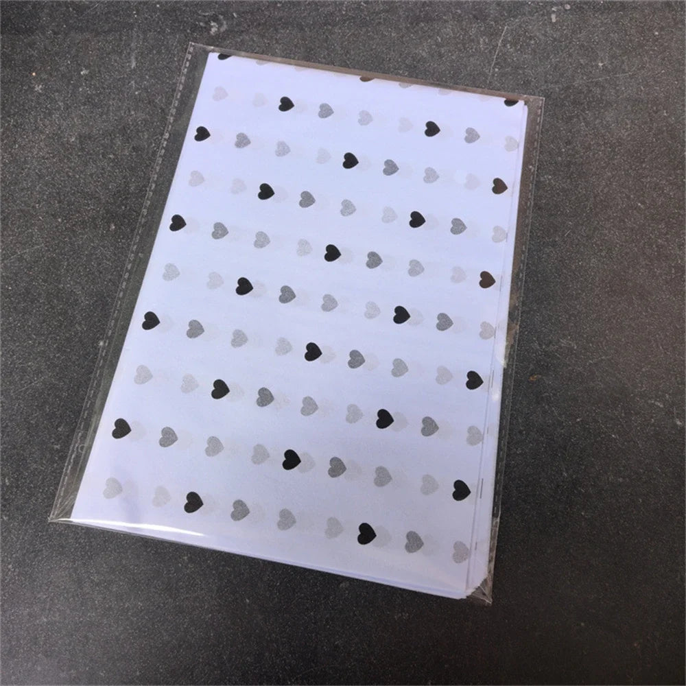 20Sheets 50*35cm Gift Wrapping Paper DIY Handmade Craft Star Love Dot Pattern Tissue Paper Floral Packaging Material Oasis Select E-20 Sheet