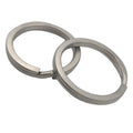 Scuba Diving Round Flat Titanium key ring keychain Diver Split Circle Clip Keyring Oasis Select Dia 32mm 4 Piece