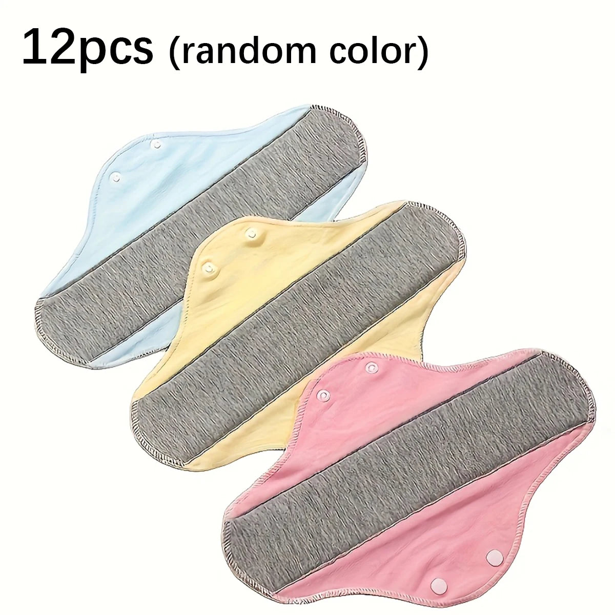1/7/9/12Pcs Washable Incontinence Pad Reusable, Elderly Care, Panty Liner Feminine Hygiene Mat, Elderly Urine Leakage Prevention Oasis Select 12pcs Random color One Size