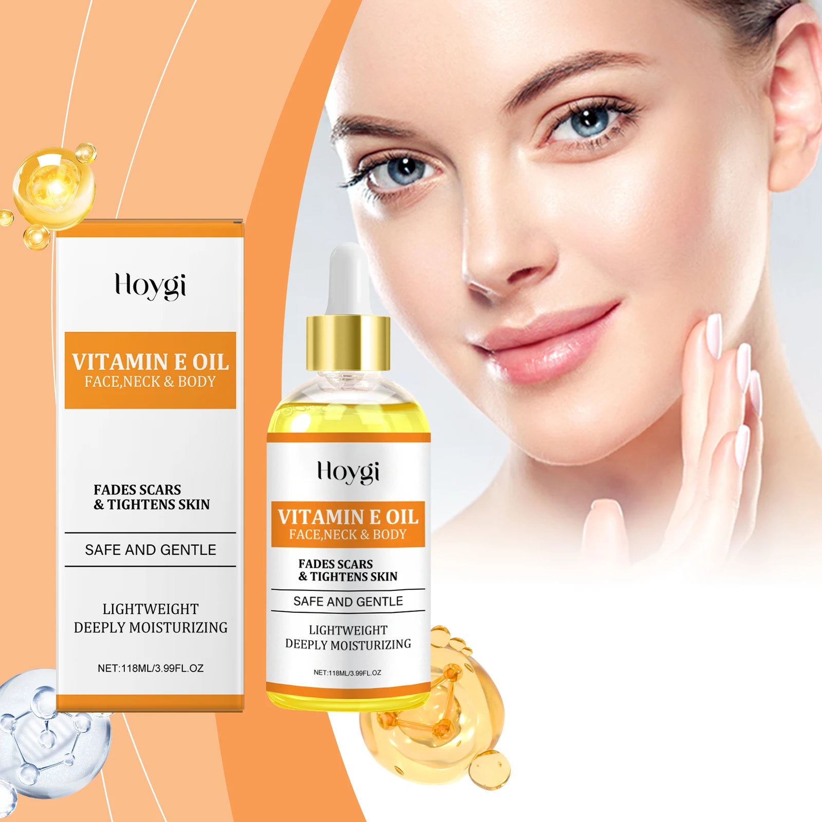 Hoygi Vitamin E & Hyaluronic Acid Moisturizing Body Oil 118ml Moisturizing Skin Oil Oasis Select