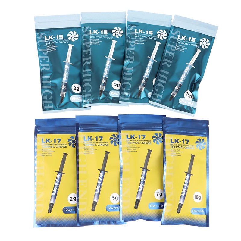 LK-17 LK-15 Thermal Compound Conductive 2/5/7/10g Grease Paste Silicone Plaster Heat Sink for CPU GPU Chipset Notebook Cooling Oasis Select