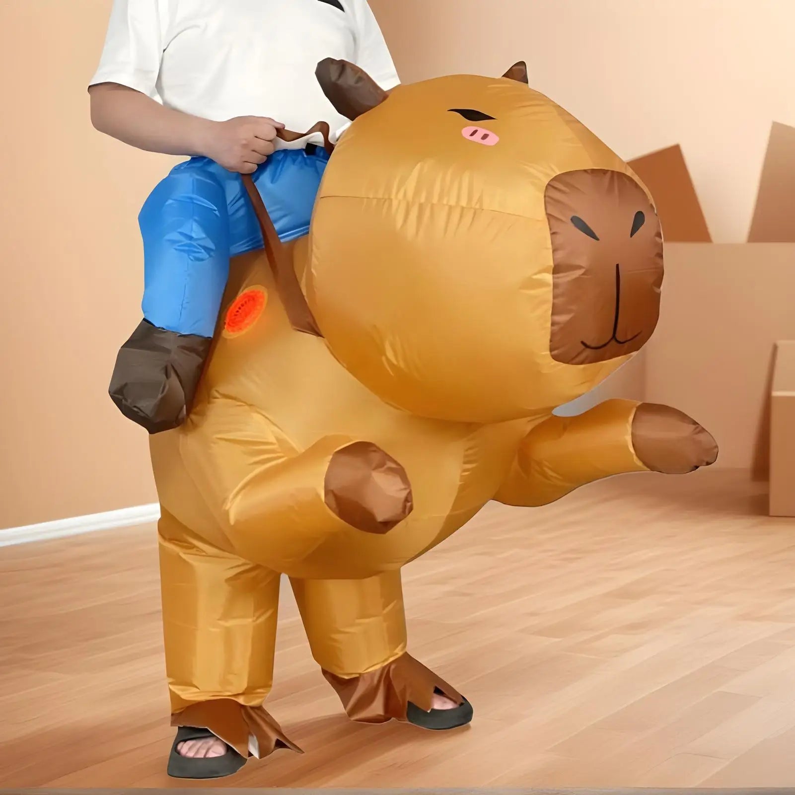 Blow Up Costumes for Adults Funny Kids Capybara Blow Up Outfit Festival Cosplay Dress up for Children Boys Birthday Party Oasis Select