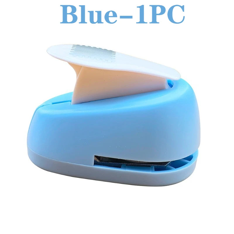 1/2/4PCS Creative Stamp Embossing Press Seal Shaped Decor Cutter for Scrapbooking Card Making Office Supplies and Gift Crafting Oasis Select Blue-1PC