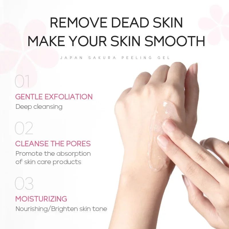 LAIKOU Sakura Peeling Gel Facial Exfoliation Cleans Pores Moisturizing Oil Control 60g Oasis Select