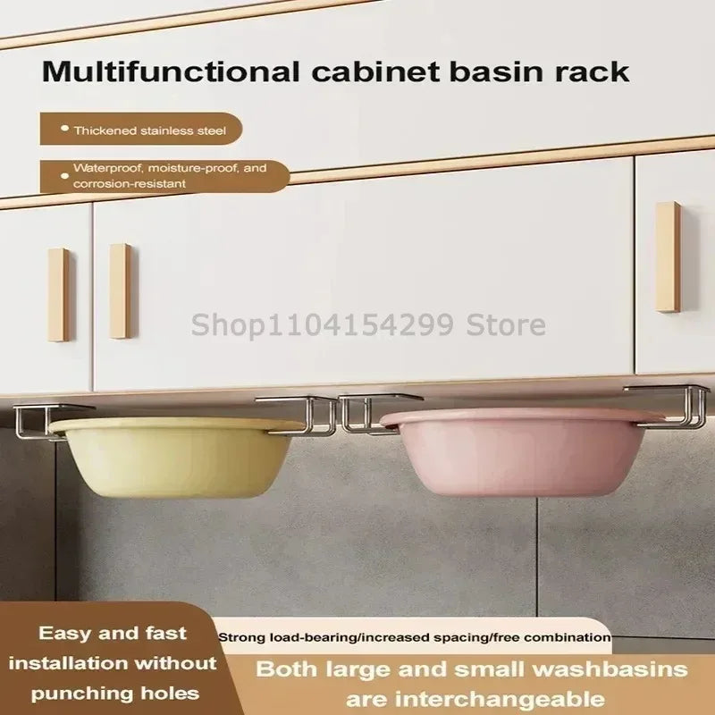 Kitchen Stainless Steel Sink Shelf Sponges Holders Adhesive Drain Drying Rack Wall Hooks Accessories Storage Organizer Oasis Select