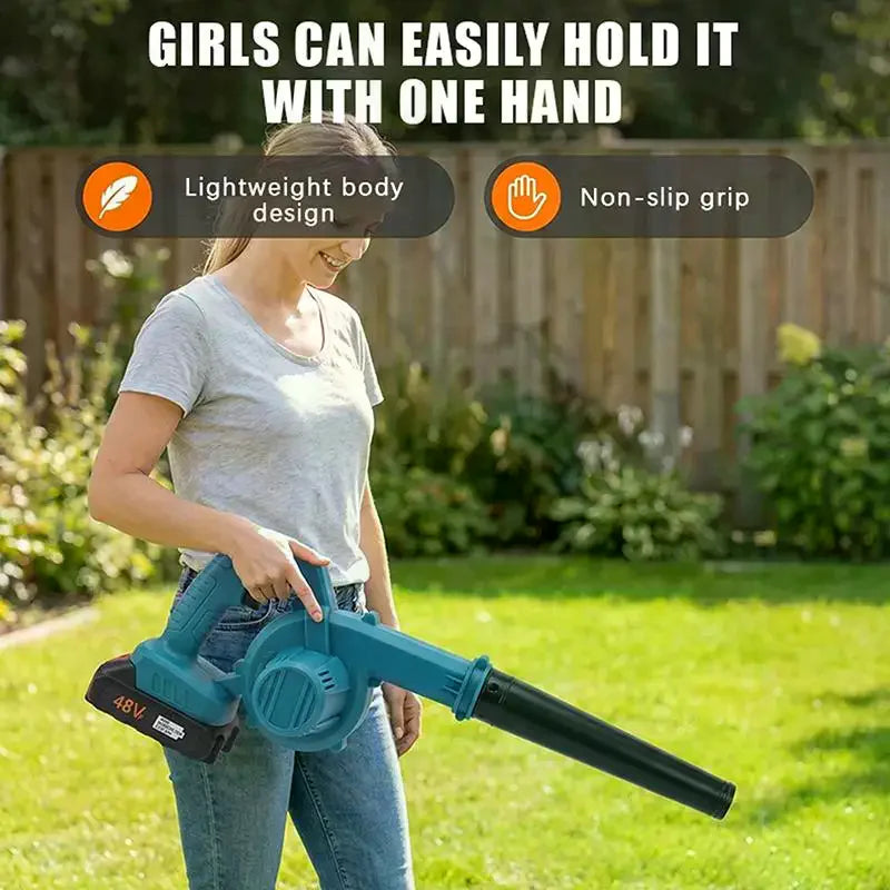 Cordless 2-in-1 Air Blower & Vacuum | Car, Garden & PC Cleaning