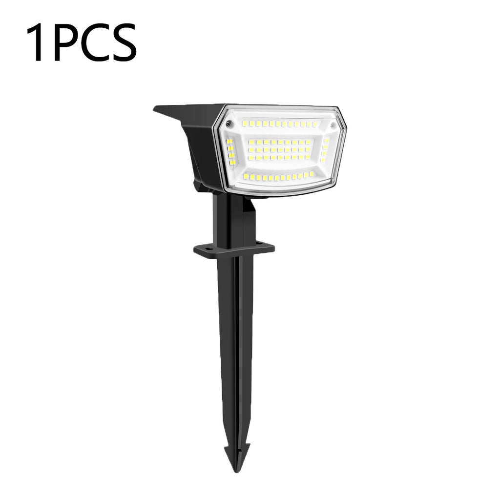 1-5Pcs Solar Outdoor Spot Lights Waterproof can work under -20℃~60℃,59LEDs Adjust Brightness Xmas Tree Yard Path Lawn Decor Lamp Oasis Select 1x LED Solar Lamp White Light