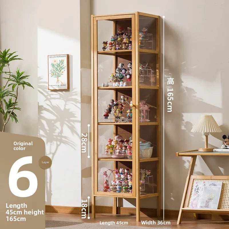 Figure Display Cabinet Acrylic Lego Model Toy Display Shelf Display Cabinet Cosmetics Non-Glass Household Shelf Oasis Select Primary color six