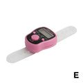 Mini Point Marker and Row Finger Meter LCD Digit Tally Counter Finger Digital Bead Timer Hand Tally Counter Clicker Oasis Select E
