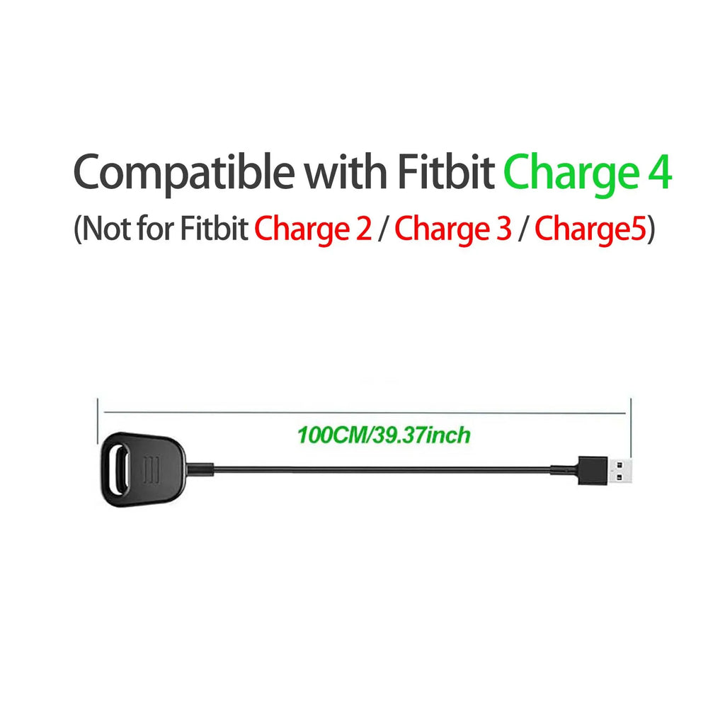 USB Charger Cable for Fitbit Charge 4 – Dock Adapter Fitness Tracker Charger Oasis Select