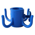 Beach Umbrella Hanging Hook, 4-prongs Plastic Umbrella Hook Hanging For Towels/Hats/Clothes/Camera/Sunglasses/Bags-Accessories Oasis Select Blue