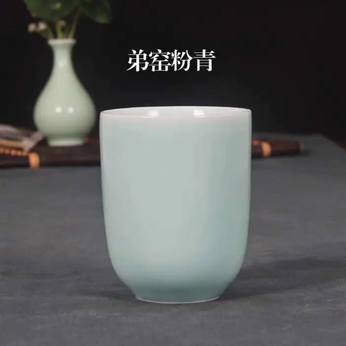 Longquan Celadon Water Cup Purple Clay Ceramic Tea Set, Creative Tea Cup, Tea Cup Couple's Kung Fu Tea Cup Oasis Select 6