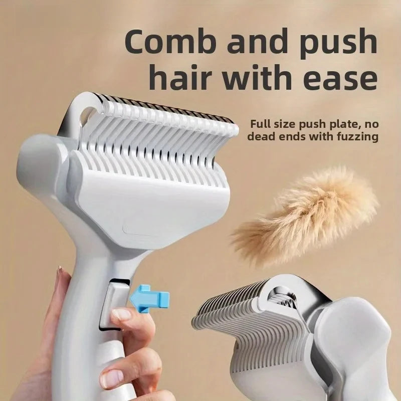 Pet Dematting Comb Knot Opening Grooming Tool For Long Haired Dog Cat Shedding Removal Daily Fur Care Accessory Gift Oasis Select