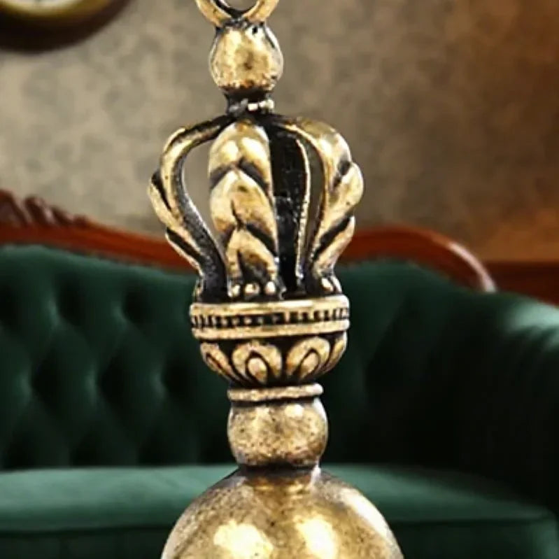 Christmas Bronze Bell Creative Gift Home Decoration Accessories Brass Handicraft Die-casting Drop Bell Key Car Button Wind Bell Oasis Select