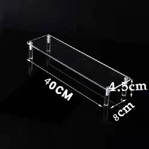 1–5 Tier Acrylic Display Stand | Riser Shelf Rack – Clear & Black
