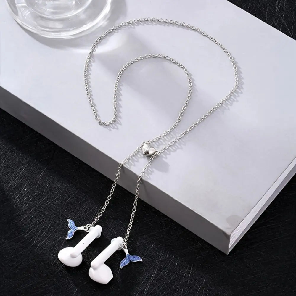 Wireless Earphone Anti-loss Necklace Women's New Design Sense Hanging Neck Wireless Earphone Anti-loss Magic Earphone Chain Oasis Select