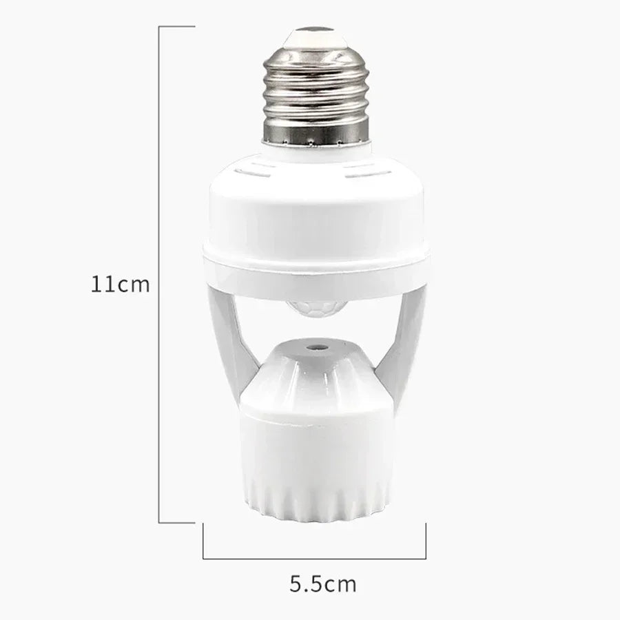 E27 PIR Motion Sensor Lamp Base AC 85-265V Human Induction Detector Smart Lamp Socket Holder Converter For Led Bulbs Lighting Oasis Select