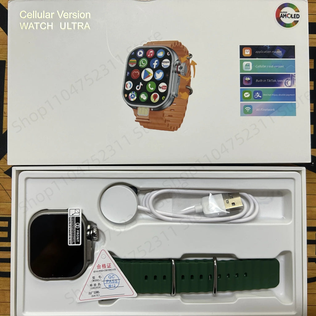 S10 Ultra CD12 Smartwatch Android 10.0 5G LTE Full Netcom Sim Card Rotary Camera GPS WIFI Touch encoder 4G Smart Watch Men Women Oasis Select