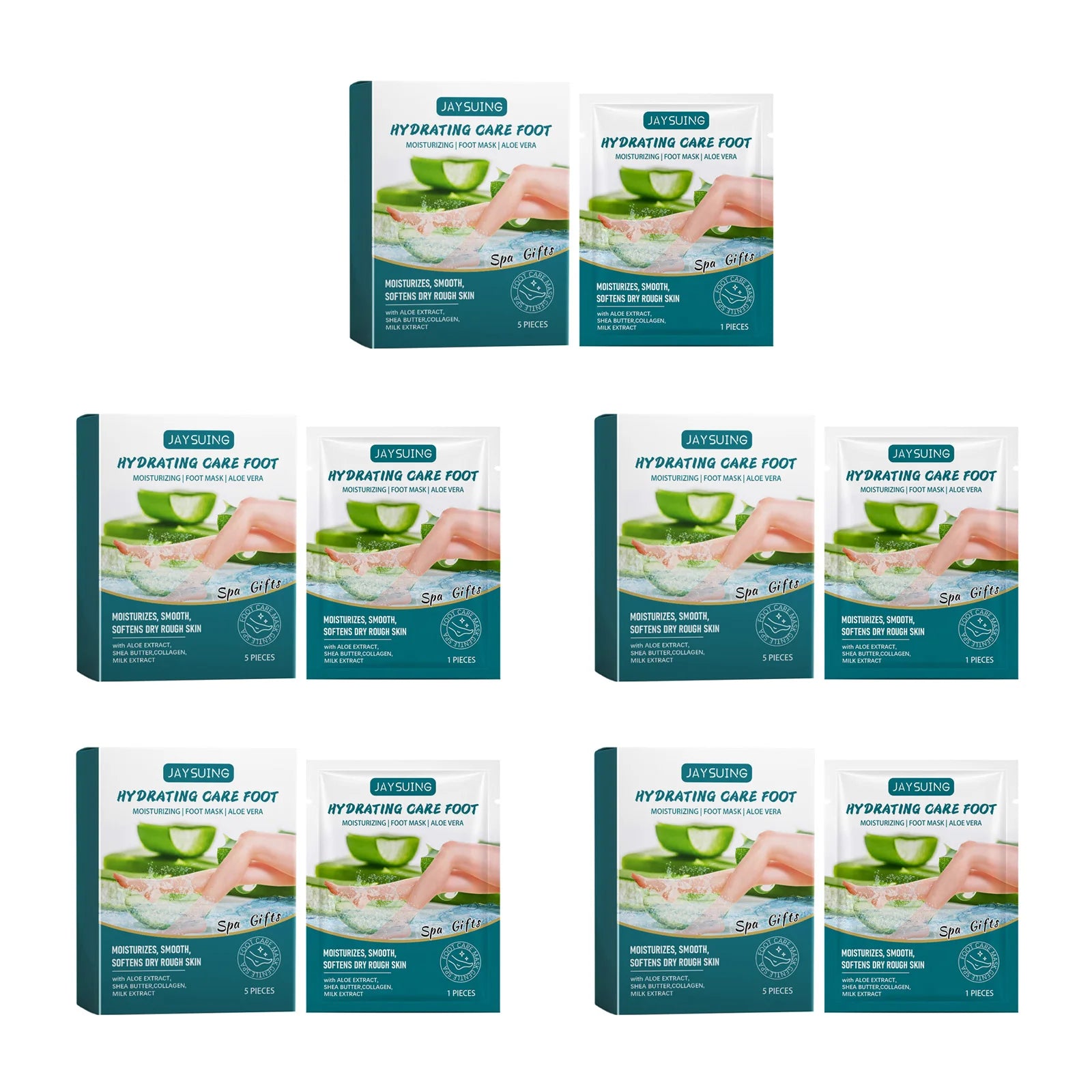 Aloe Vera Exfoliating Foot Mask – Dead Skin & Callus Remover Exfoliating Foot Mask Oasis Select 25pcs