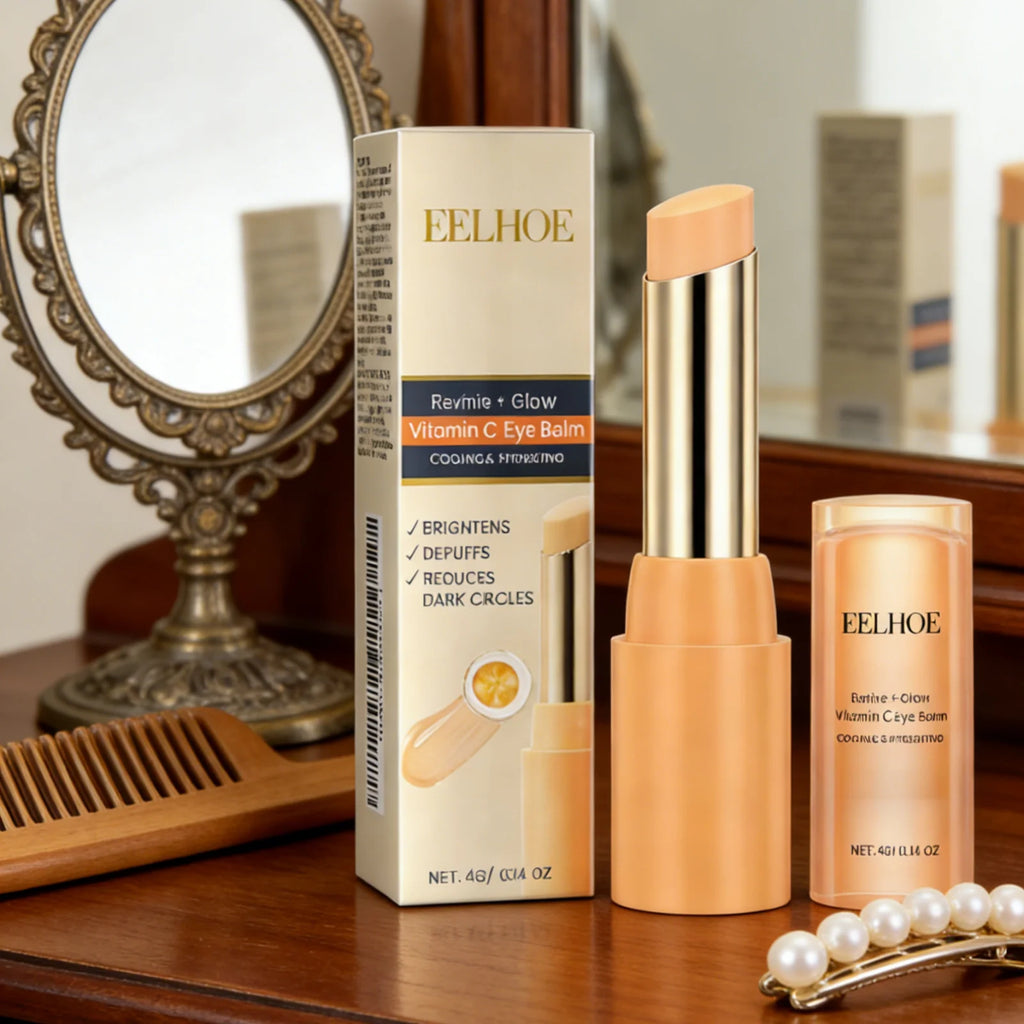 EELHOE Vitamin C Eye Balm Long Lasting Moisturizing Lifting Skin Rejuvenation Deep Nourishment Anti Puffiness Eye Serum Stick Oasis Select
